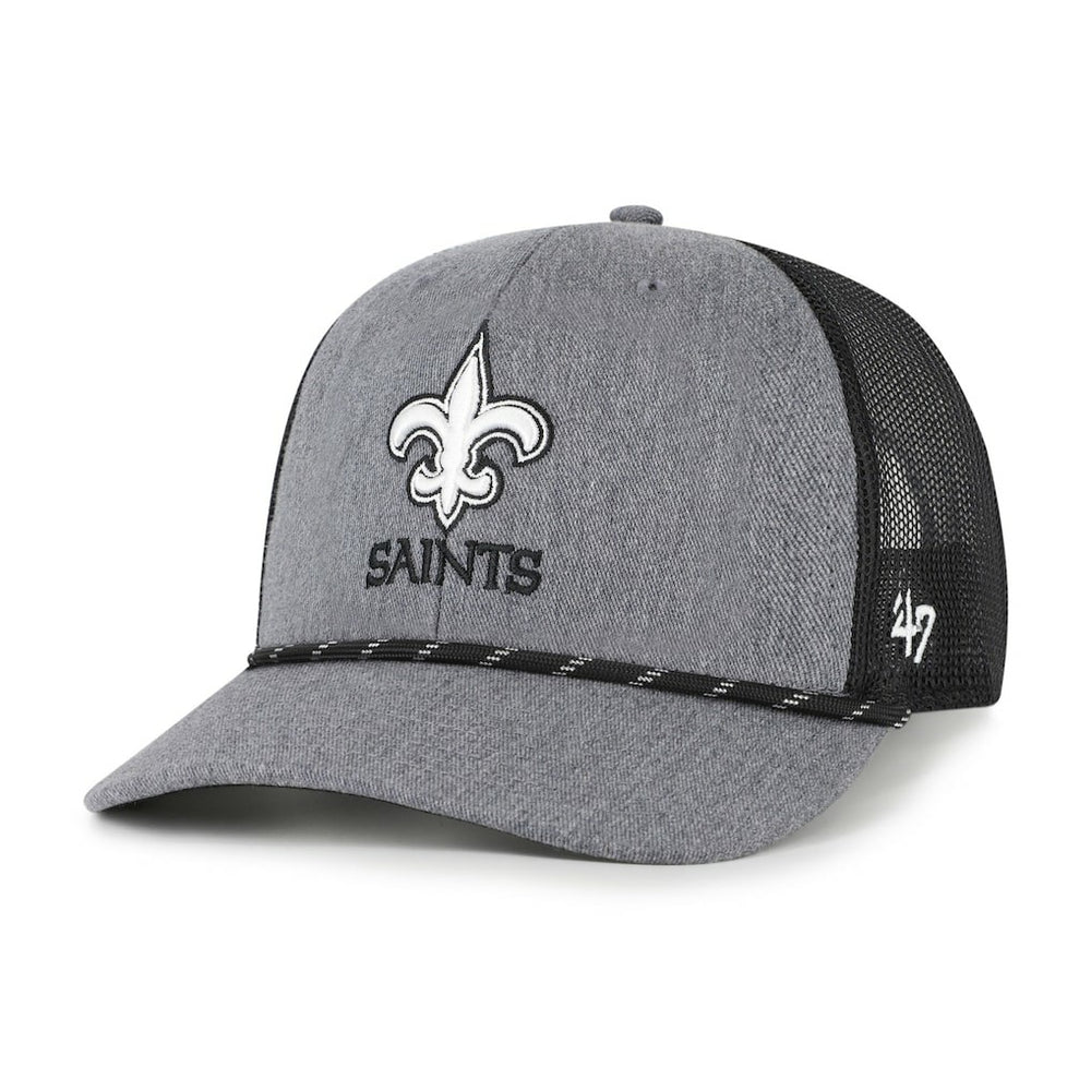 '47 Carbon Rope Trucker Adjustable Hat - New Orleans Saints Hats