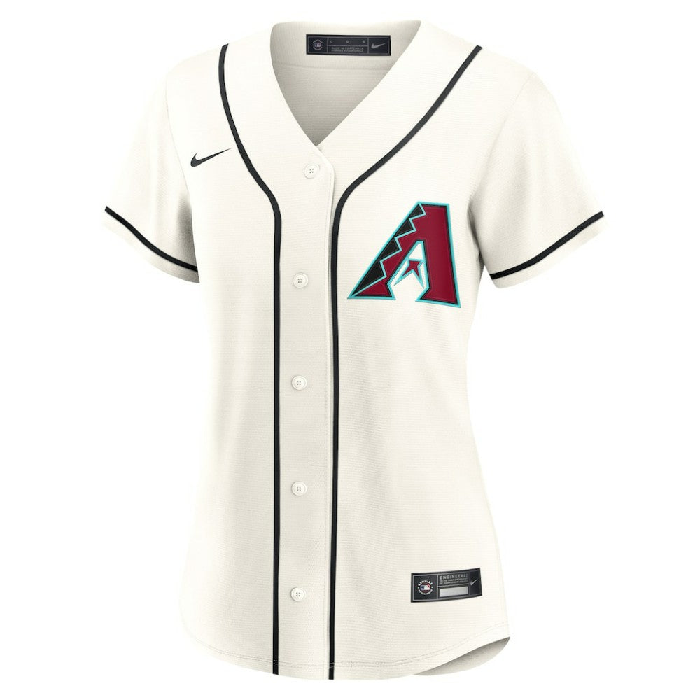 Cream Arizona Diamondbacks Nike Women's Home Custom Replica 2.0 Jersey