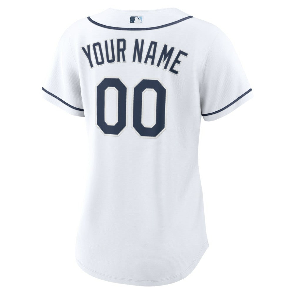 White Tampa Bay Rays Nike Women's Home Custom Replica 2.0 Jersey