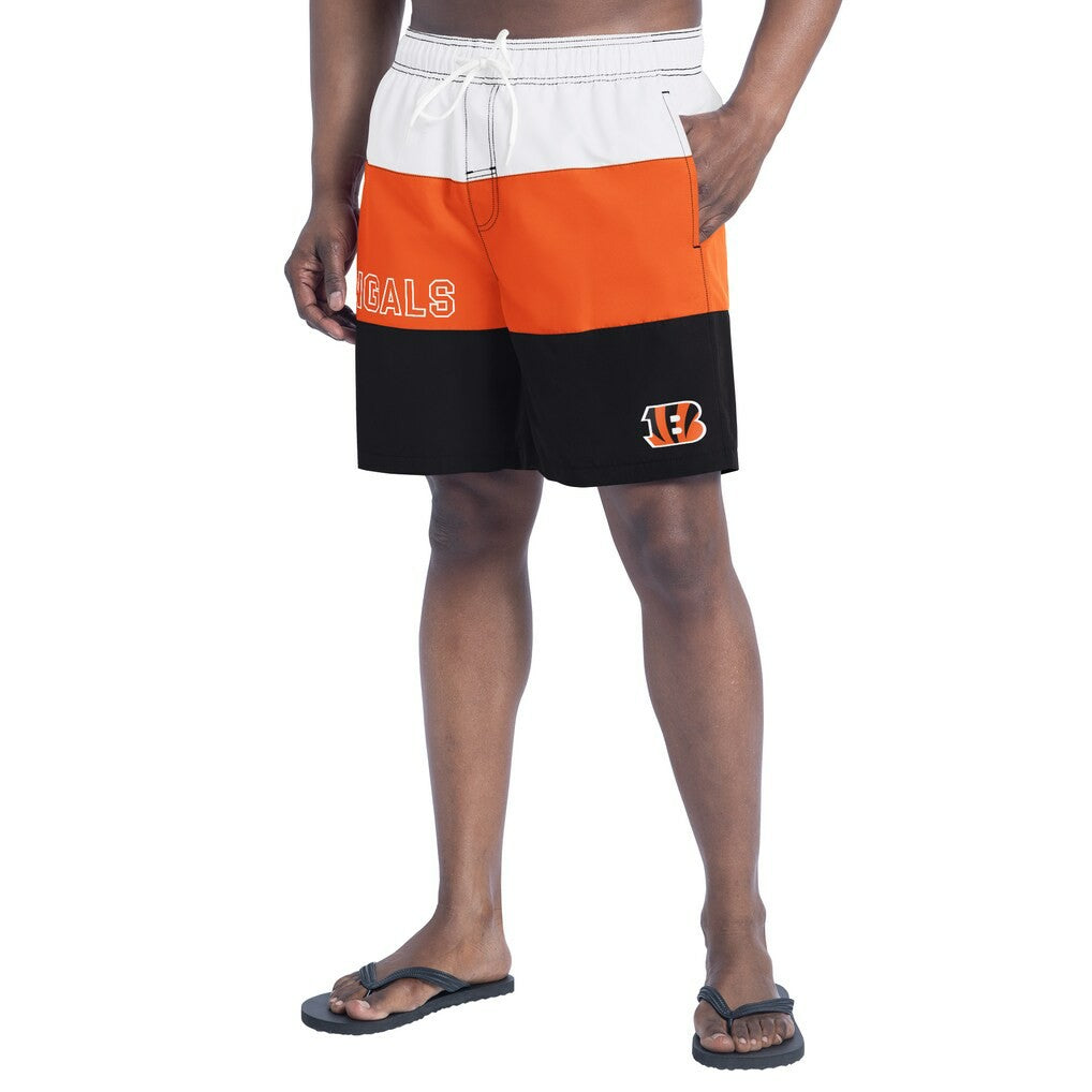 G-III Sports by Carl Banks Sunrise Volley Swim Shorts - Cincinnati Bengals Shorts