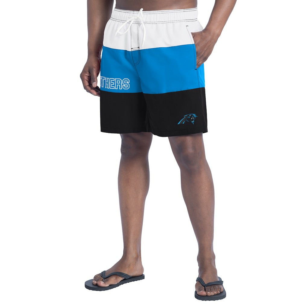G-III Sports by Carl Banks Sunrise Volley Swim Shorts - Carolina Panthers Shorts