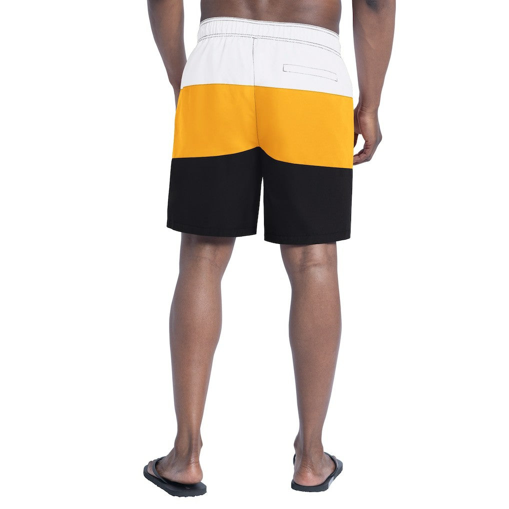 G-III Sports by Carl Banks Sunrise Volley Swim Shorts - Pittsburgh Steelers Shorts