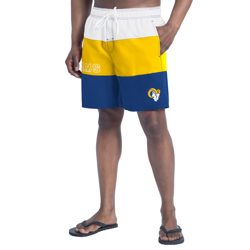 G-III Sports by Carl Banks Sunrise Volley Swim Shorts - Los Angeles Rams Shorts