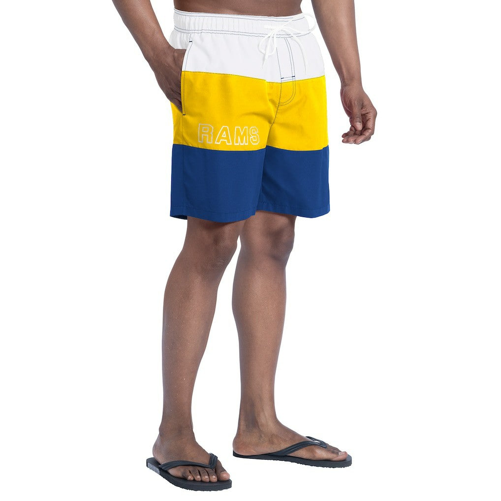 G-III Sports by Carl Banks Sunrise Volley Swim Shorts - Los Angeles Rams Shorts