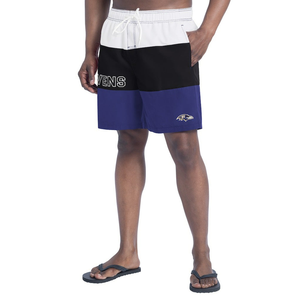 G-III Sports by Carl Banks Sunrise Volley Swim Shorts - Baltimore Ravens Shorts