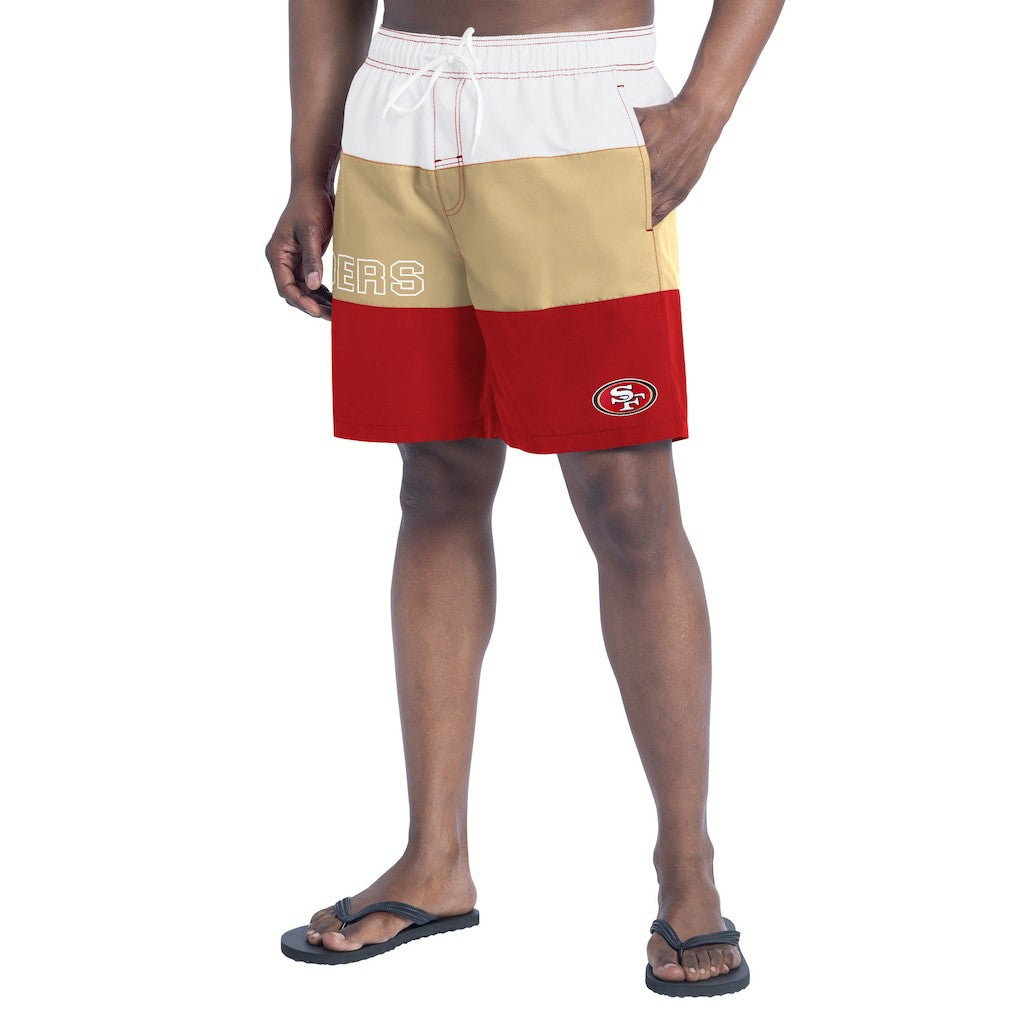 G-III Sports by Carl Banks Sunrise Volley Swim Shorts - San Francisco 49ers Shorts