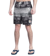 G-III Sports by Carl Banks Horizon Volley Swim Shorts - Pittsburgh Steelers Shorts