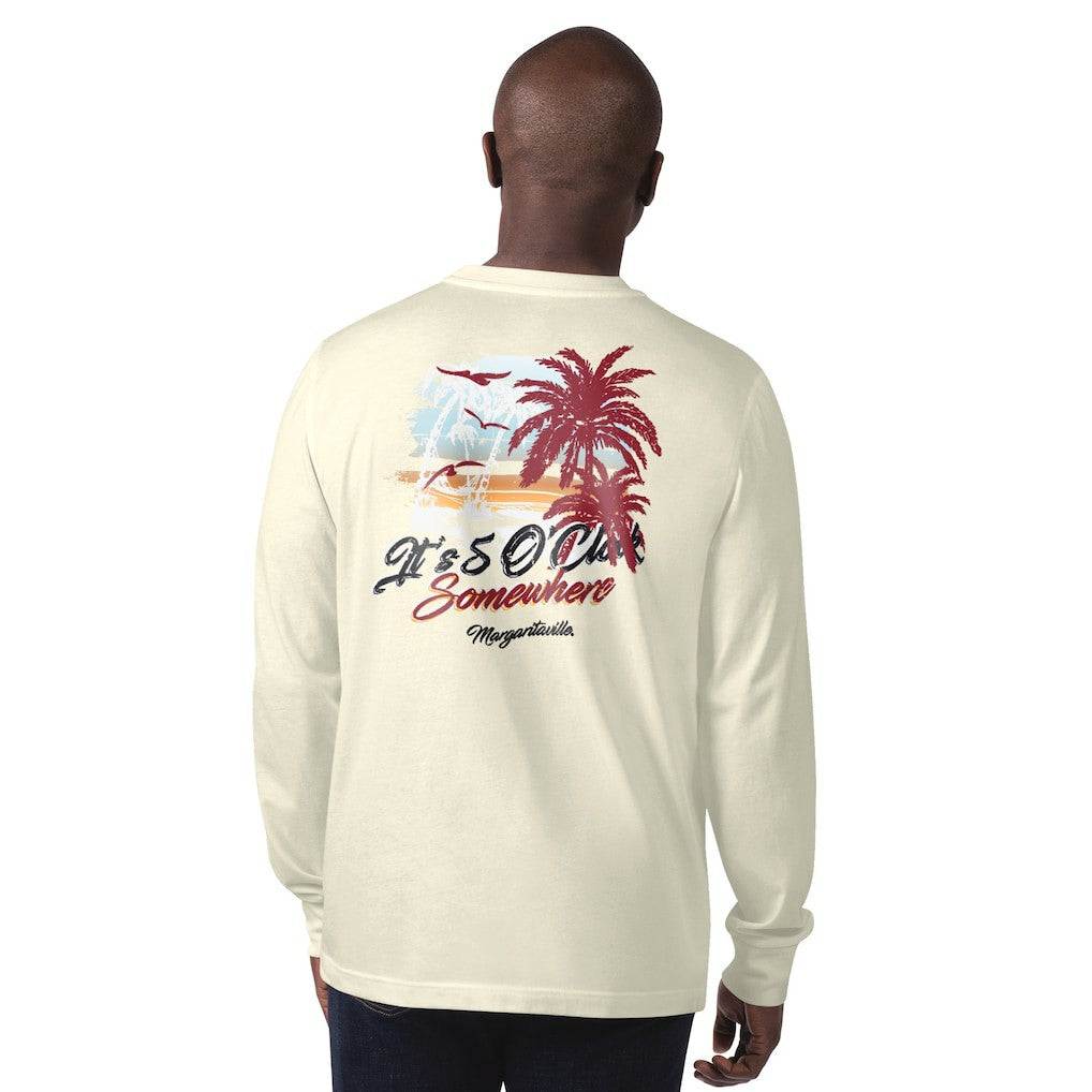 Margaritaville It's Five O'Clock Somewhere Long Sleeve T-Shirt - Arizona Cardinals T-shirts