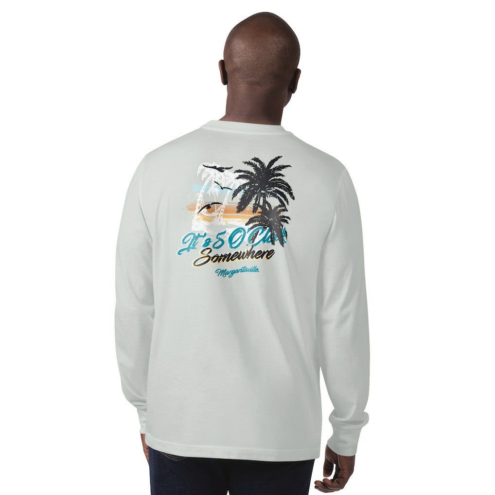Margaritaville It's Five O'Clock Somewhere Long Sleeve T-Shirt - Jacksonville Jaguars T-shirts