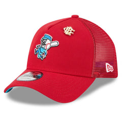 Red Cincinnati Reds New Era 2025 Big League Chew A-Frame 9FORTY Adjustable Trucker Hat