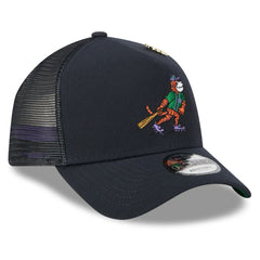 Navy Detroit Tigers New Era 2025 Big League Chew A-Frame 9FORTY Adjustable Trucker Hat