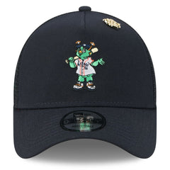 Navy Houston Astros New Era 2025 Big League Chew A-Frame 9FORTY Adjustable Trucker Hat