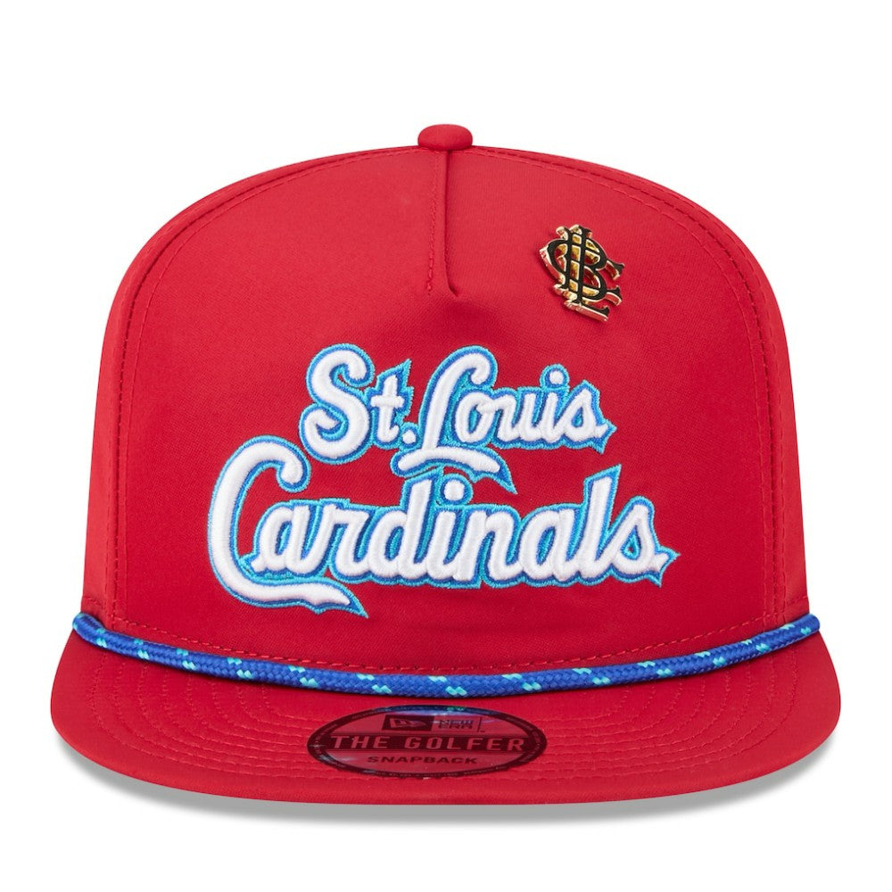 Red St. Louis Cardinals New Era 2025 Big League Chew Golfer Snapback Hat