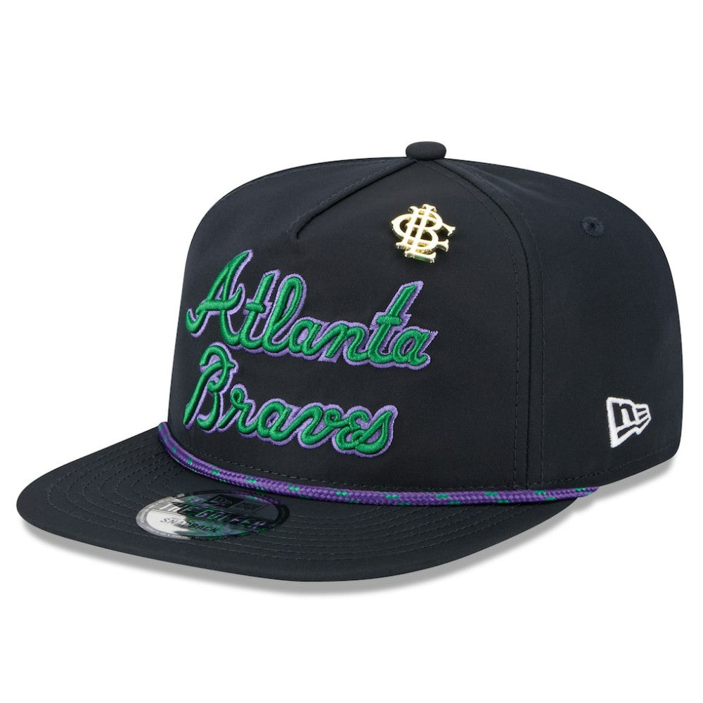 Navy Atlanta Braves New Era 2025 Big League Chew Golfer Snapback Hat