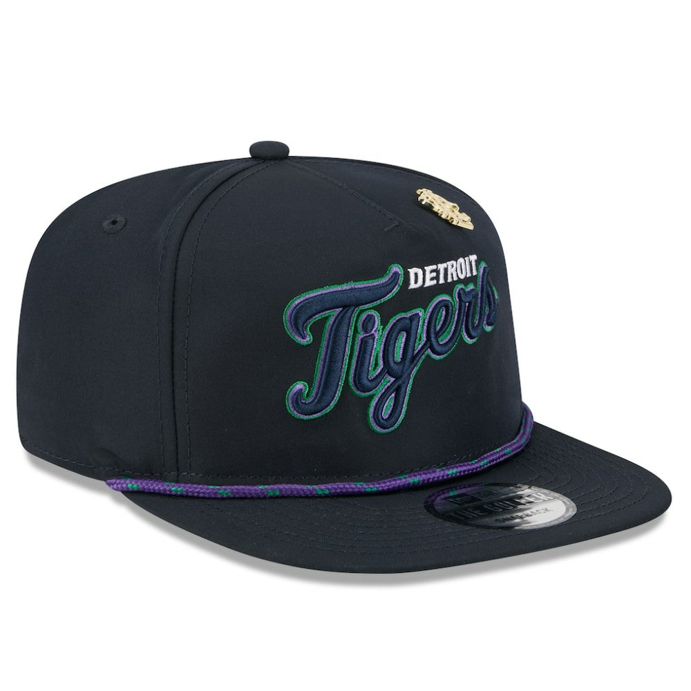 Navy Detroit Tigers New Era 2025 Big League Chew Golfer Snapback Hat