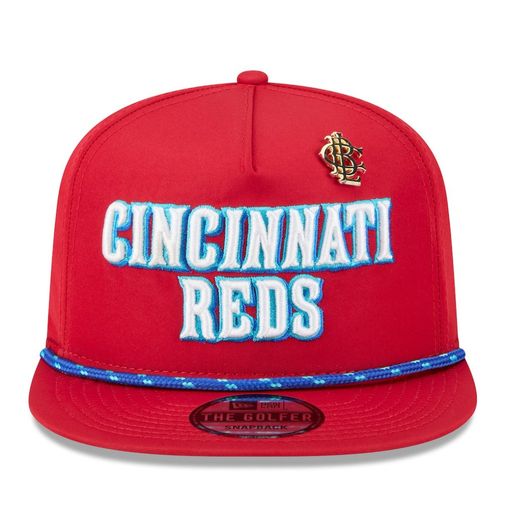 Red Cincinnati Reds New Era 2025 Big League Chew Golfer Snapback Hat