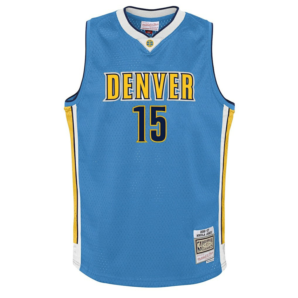 Mitchell & Ness Nikola Jokic Denver Nuggets Youth 2016/17 Hardwood Classics Swingman Jersey sale