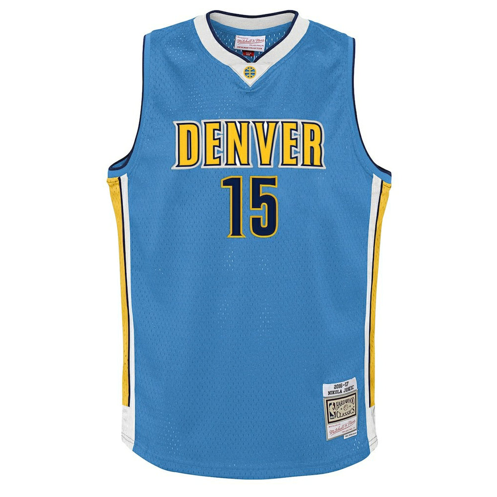 Mitchell & Ness Nikola Jokic Denver Nuggets Youth 2016/17 Hardwood Classics Swingman Jersey sale