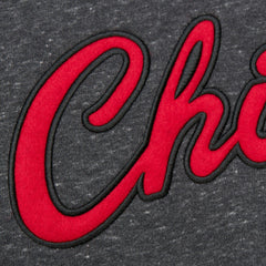 Chicago Bulls Hardwood Classics Blackout Collection Snow Washed Pullover Sweatshirt