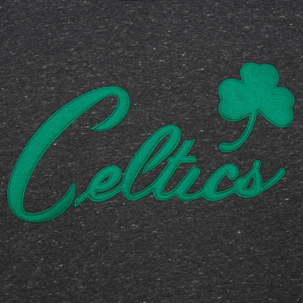 Boston Celtics Hardwood Classics Blackout Collection Snow Washed Pullover Sweatshirt
