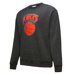 New York Knicks Hardwood Classics Blackout Collection Snow Washed Pullover Sweatshirt