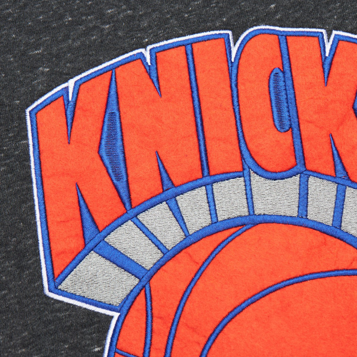 New York Knicks Hardwood Classics Blackout Collection Snow Washed Pullover Sweatshirt