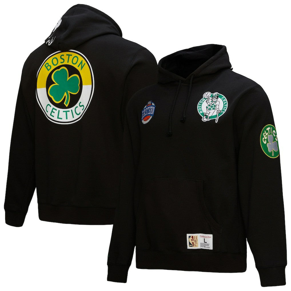 Mitchell & Ness Boston Celtics Hardwood Classics Blackout Collection Pullover Hoodie