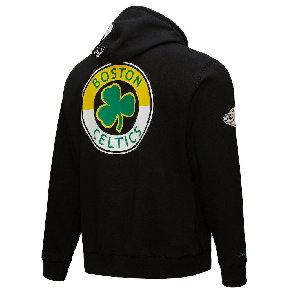 Mitchell & Ness Boston Celtics Hardwood Classics Blackout Collection Pullover Hoodie
