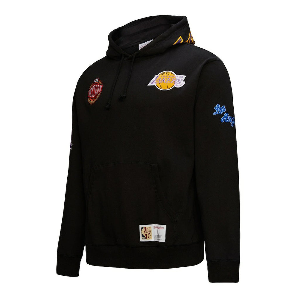 Mitchell & Ness Los Angeles Lakers Hardwood Classics Blackout Collection Pullover Hoodie