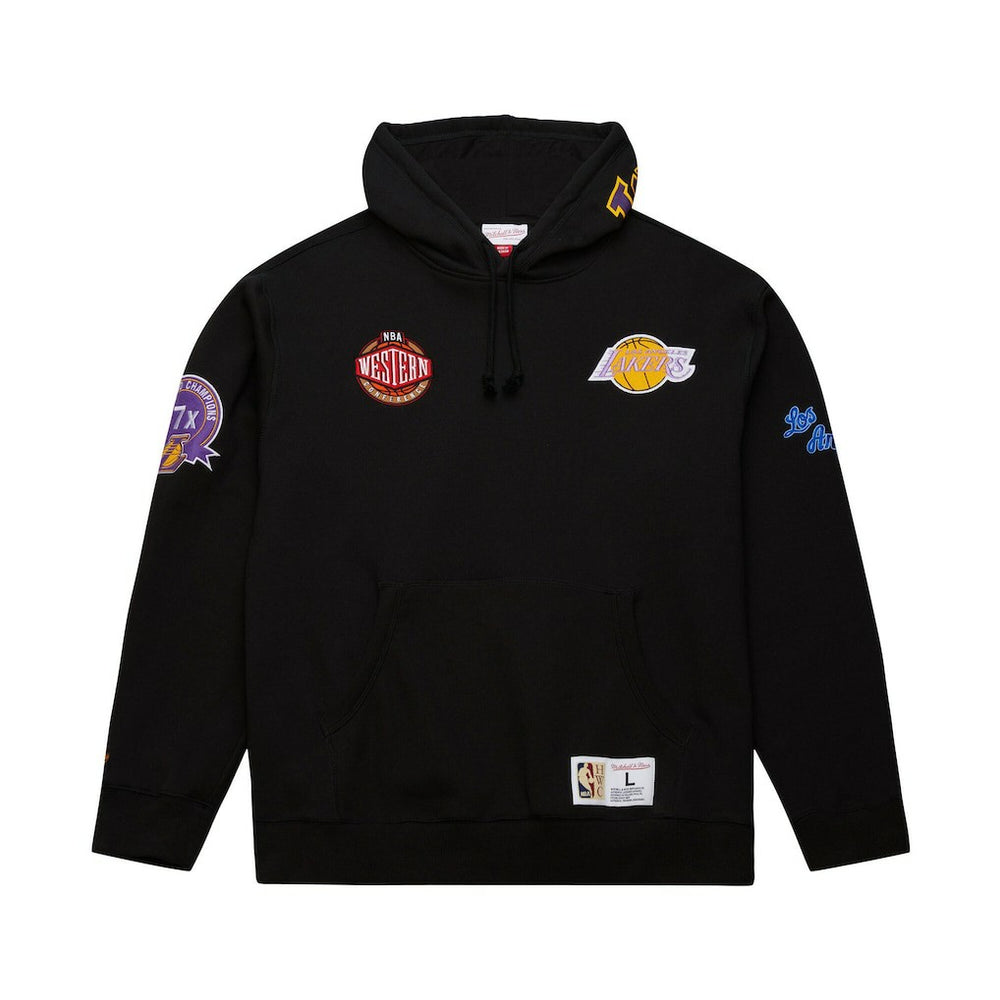 Mitchell & Ness Los Angeles Lakers Hardwood Classics Blackout Collection Pullover Hoodie