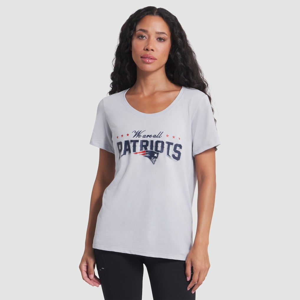 Women's 2025 Rivalries Collection Slub Dri-FIT T-Shirt - New England Patriots T-shirts