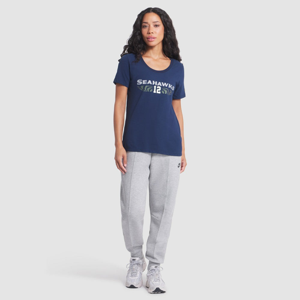 Women's 2025 Rivalries Collection Slub Dri-FIT T-Shirt - Seattle Seahawks T-shirts