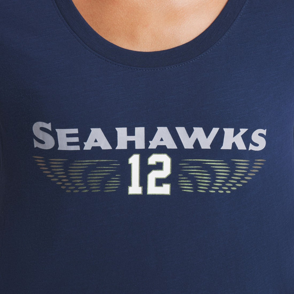 Women's 2025 Rivalries Collection Slub Dri-FIT T-Shirt - Seattle Seahawks T-shirts