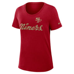 Women's 2025 Rivalries Collection Slub Dri-FIT T-Shirt - San Francisco 49ers T-shirts