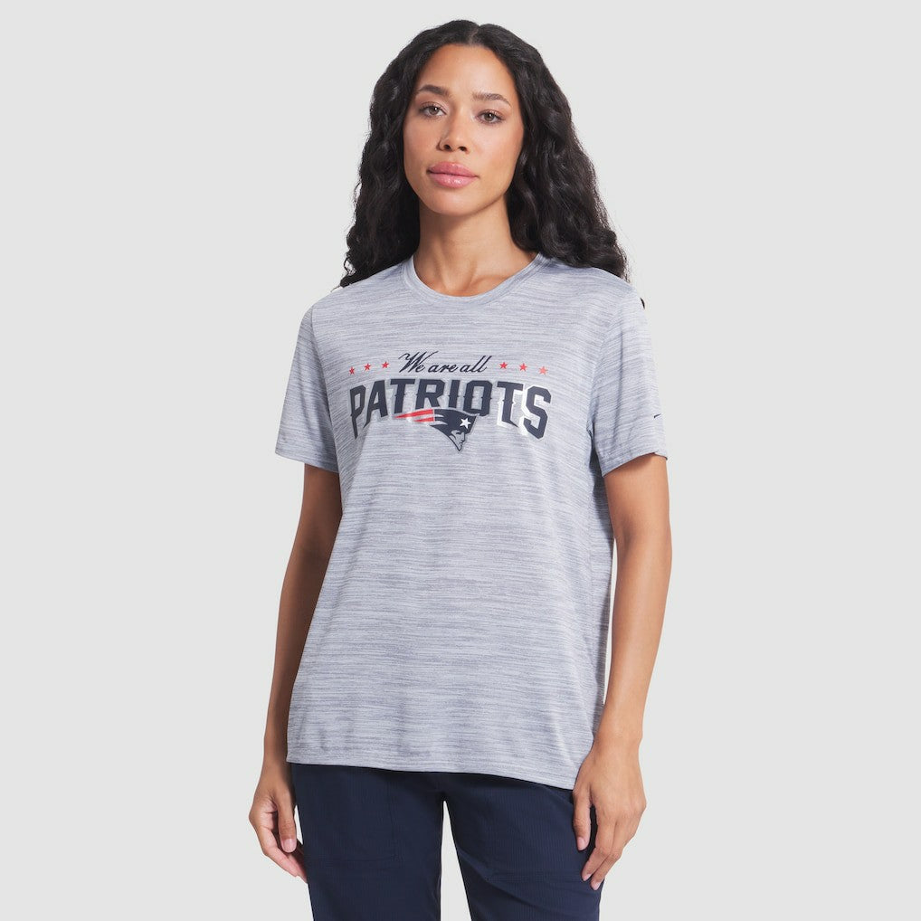 Women's 2025 Rivalries Collection Sideline Velocity Dri-FIT T-Shirt - New England Patriots T-shirts