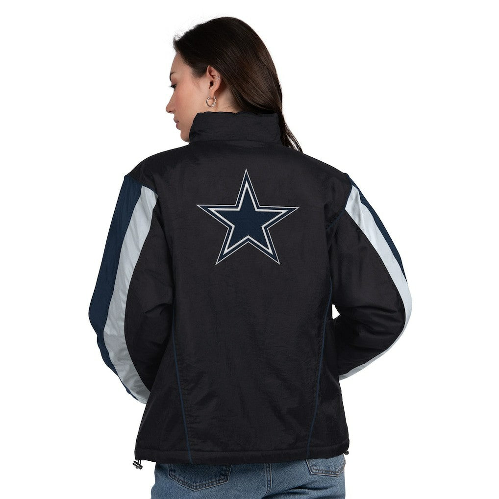 Starter Women's Thursday Night Gridiron Half-Zip Jacket - Dallas Cowboys Jackets