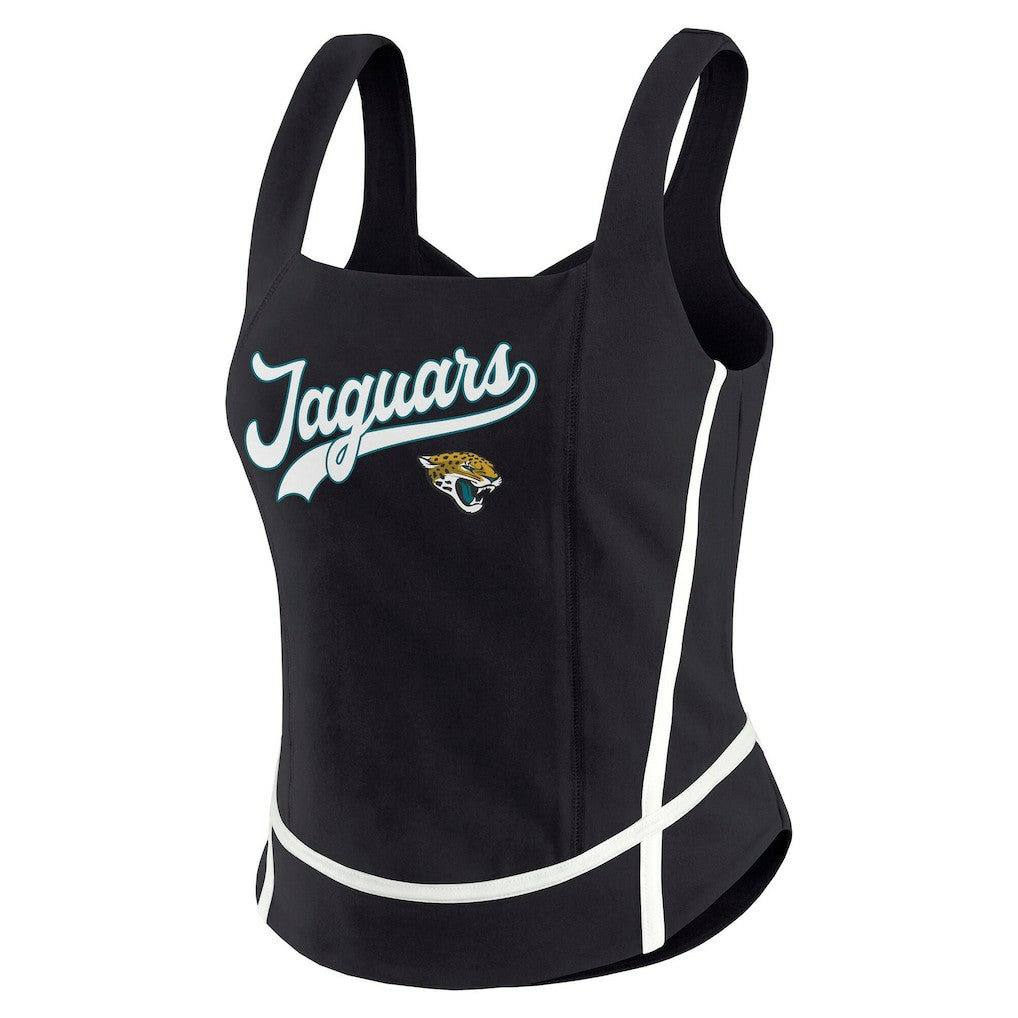 WEAR by Erin Andrews Women's Square Neck Tank Top - Jacksonville Jaguars Tops