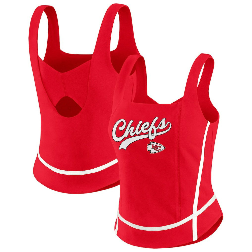 WEAR by Erin Andrews Women's Square Neck Tank Top - Kansas City Chiefs Tops
