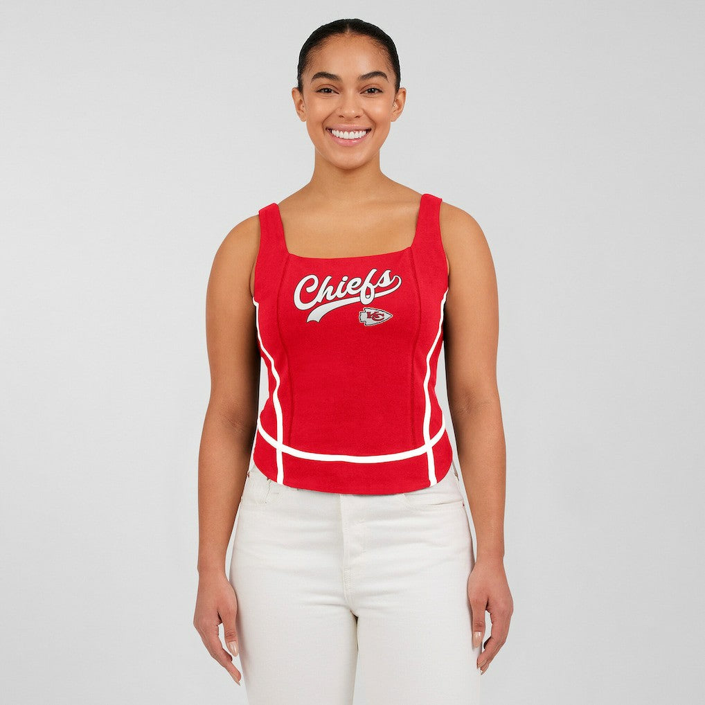 WEAR by Erin Andrews Women's Square Neck Tank Top - Kansas City Chiefs Tops