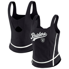 WEAR by Erin Andrews Women's Square Neck Tank Top - Las Vegas Raiders Tops