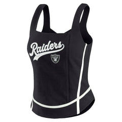 WEAR by Erin Andrews Women's Square Neck Tank Top - Las Vegas Raiders Tops
