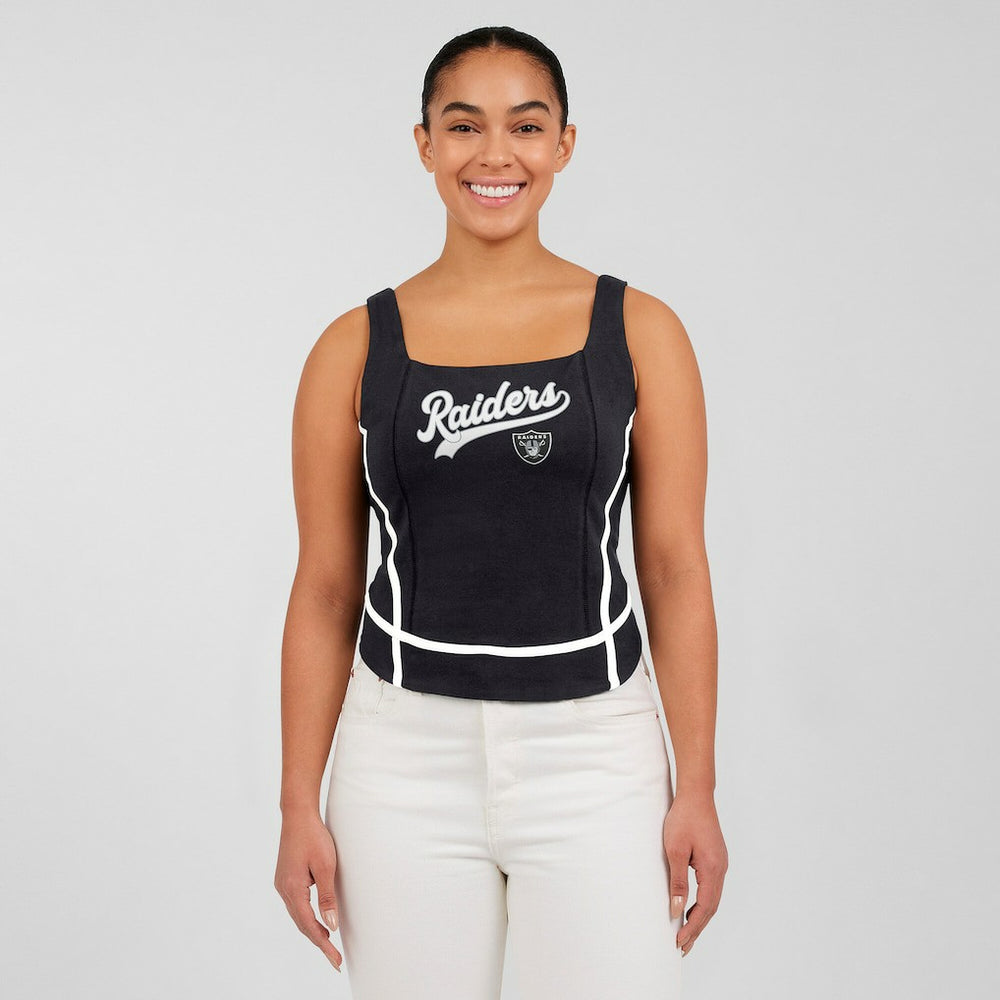 WEAR by Erin Andrews Women's Square Neck Tank Top - Las Vegas Raiders Tops