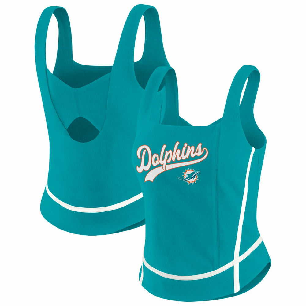 WEAR by Erin Andrews Women's Square Neck Tank Top - Miami Dolphins Tops