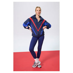 Navy New York Yankees Terez Women's Ripstop Chevron Quarter-Zip Pullover