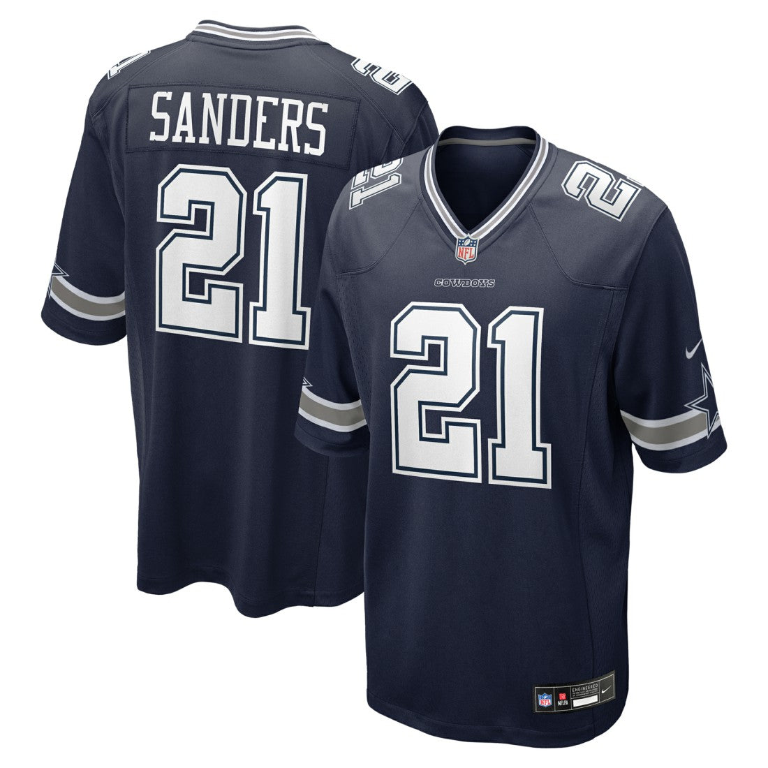 Deion Sanders  Team Retired Player Game Jersey - Dallas Cowboys Jerseys