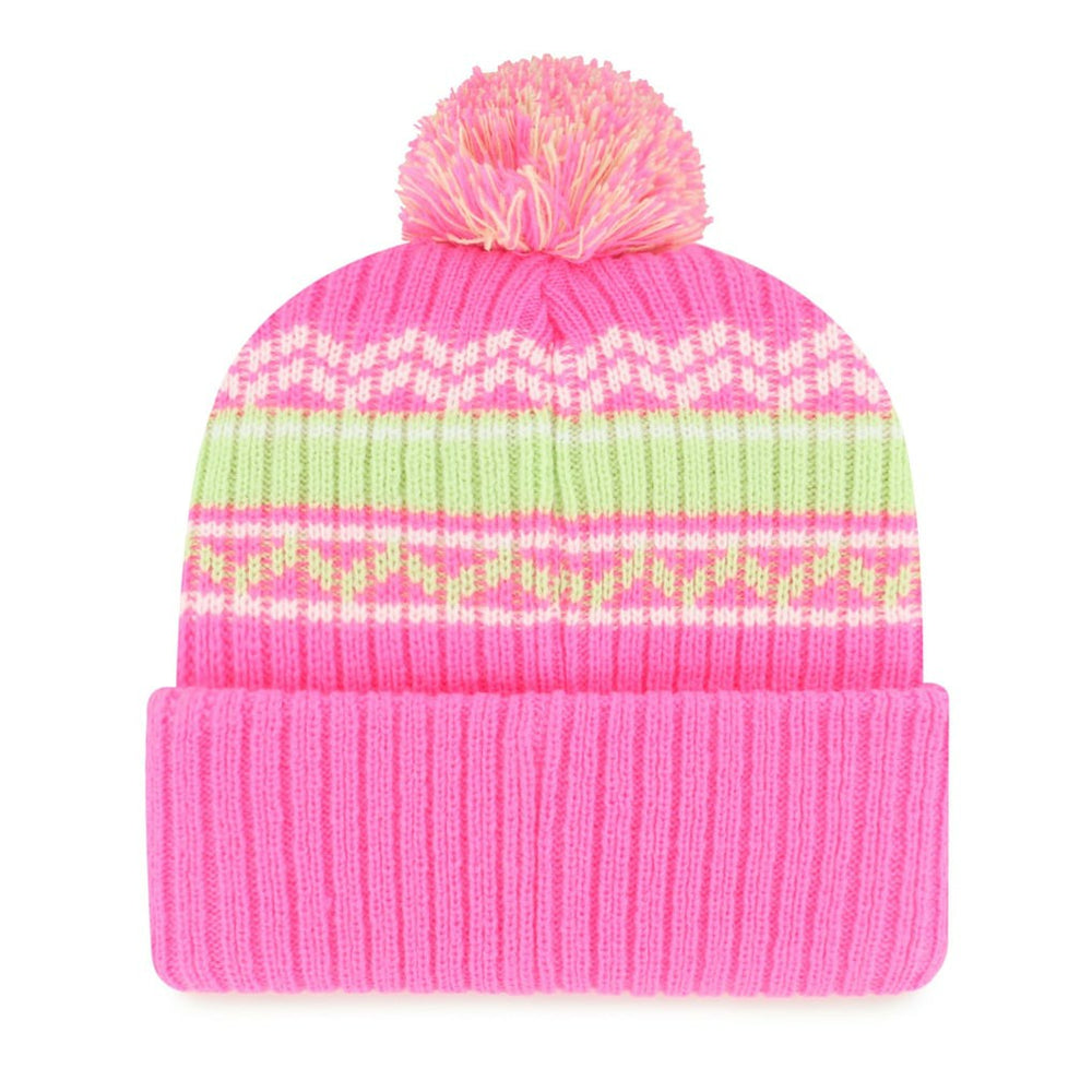 '47 Girls Youth Polar Vortex Cuffed Knit Hat with Pom - Minnesota Vikings Hats