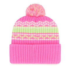 '47 Girls Youth Polar Vortex Cuffed Knit Hat with Pom - Minnesota Vikings Hats
