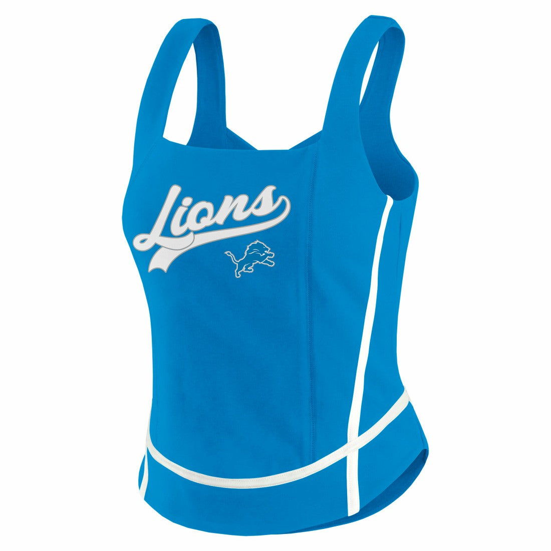 WEAR by Erin Andrews Women's Square Neck Tank Top - Detroit Lions Tops