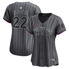 Gray Juan Soto New York Mets Nike Women's City Connect Limited Jersey