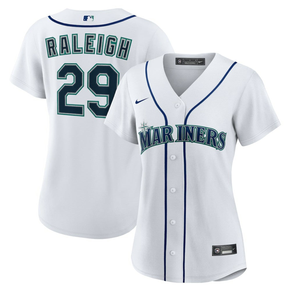White Cal Raleigh Seattle Mariners Nike Women's Home Replica Jersey